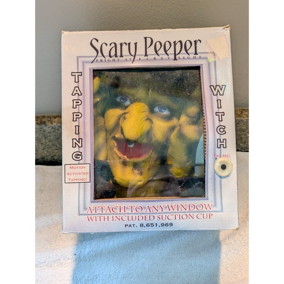 Fright At First Sight Other - Scary Peeper Tapping Window Witch Animated Halloween Prop Tested  Creepy Decor